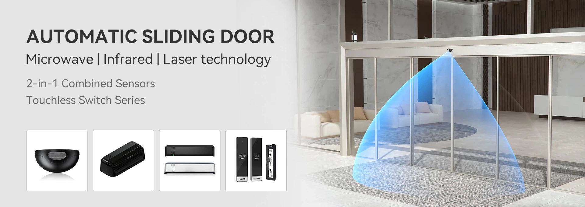 CANBO sensor for automatic sliding door microwave sensor infrared sensor laser sensor